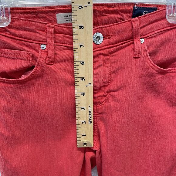 AG Adriano Goldschmied Jeans Women’s 27 The Stevie Ankle Jeans Slim Straight - Picture 6 of 7